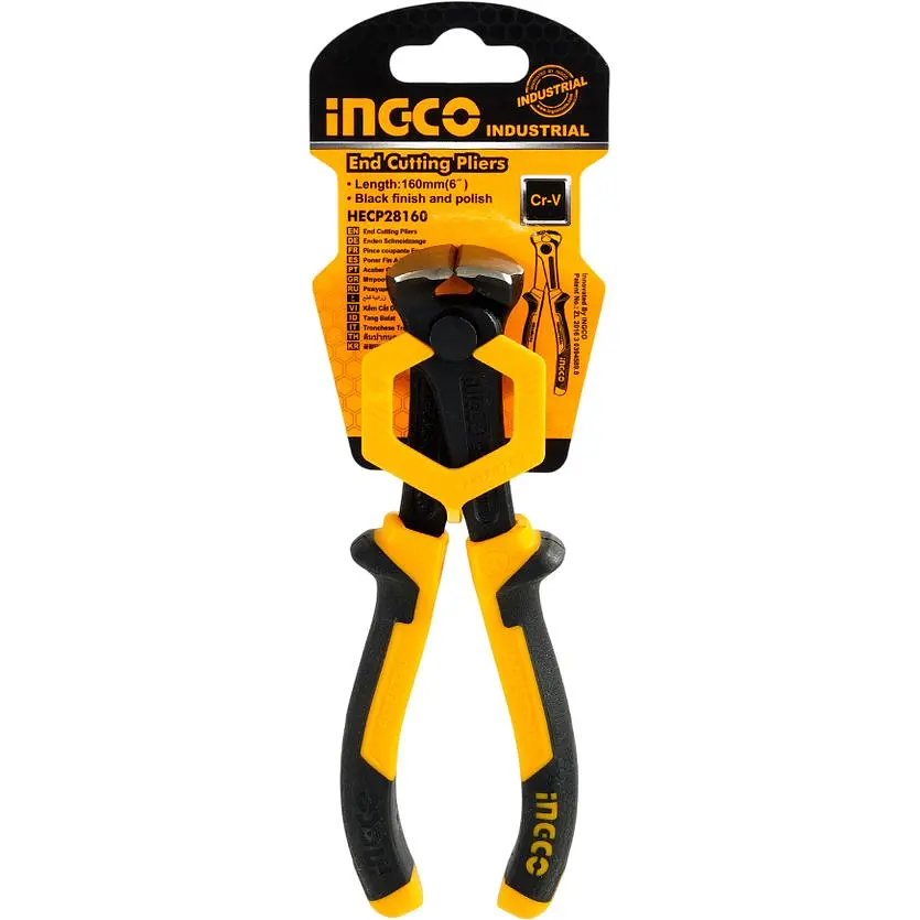 Гострозубці торцеві Ingco Industrial Master 160 мм чорно-жовті (HECP28160) - фото 4