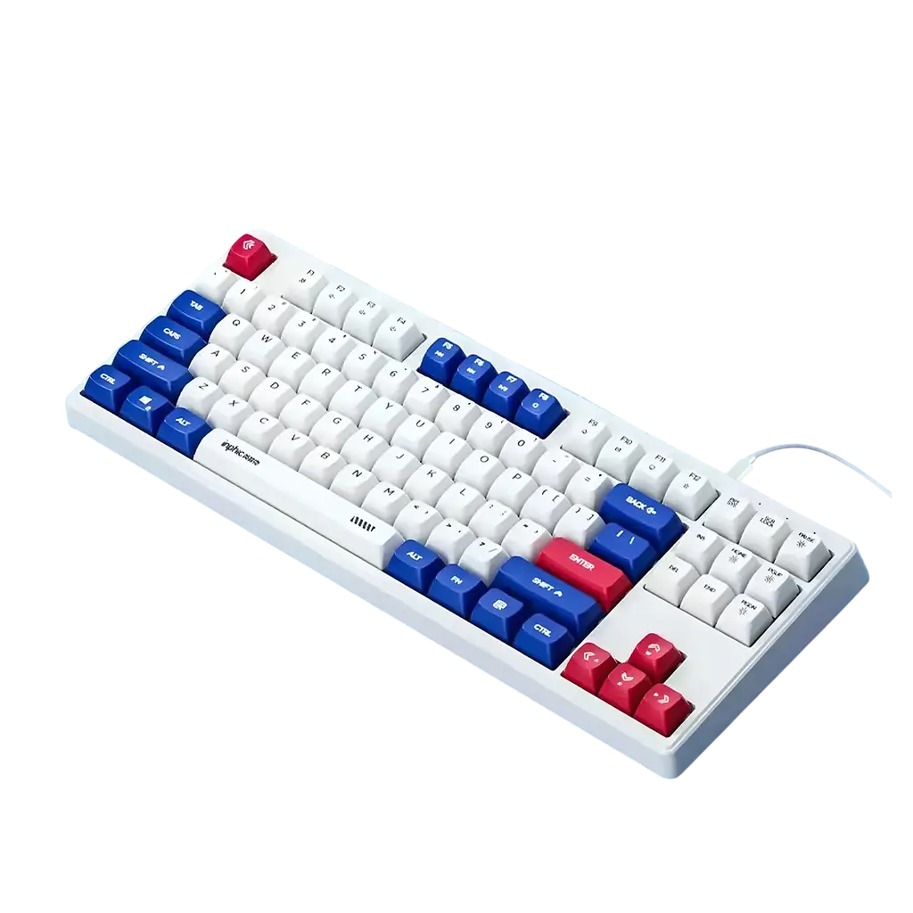Клавіатура INPHIC K9 ENG White Blue - фото 2