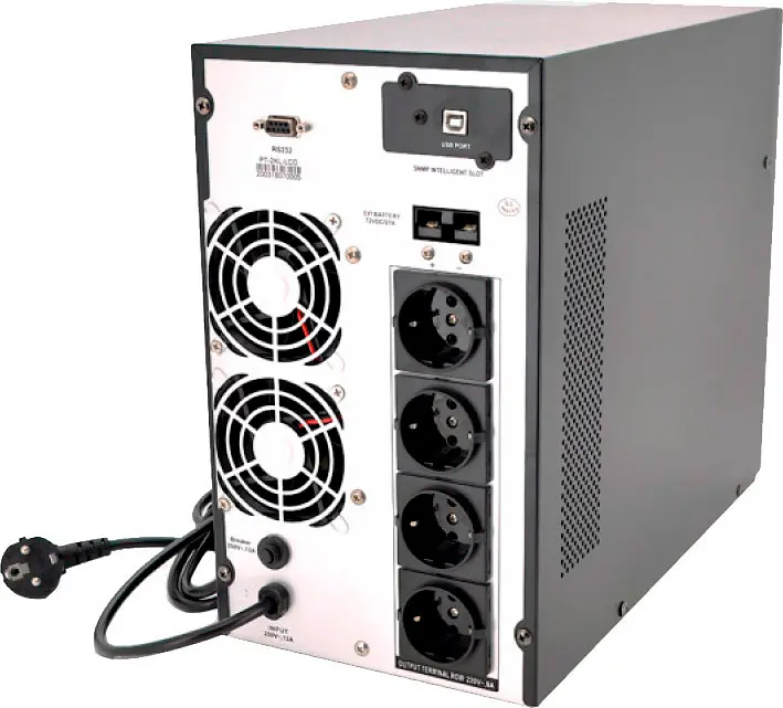 Джерело безперебійного живлення (ДБЖ) Ritar PT-2KL-LCD 2000VA/1600W [91988] - фото 2