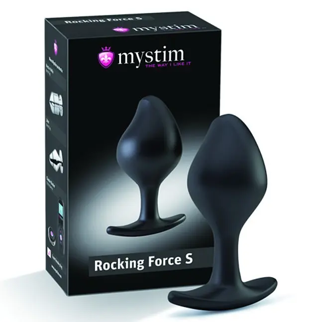 Анальна пробка Mystim Rocking Force 10.5 см (чорний) - фото 5