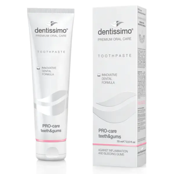 Зубна паста Dentissimo PRO-CARE TEETH & GUMS, догляд за зубами та яснами, 75 мл