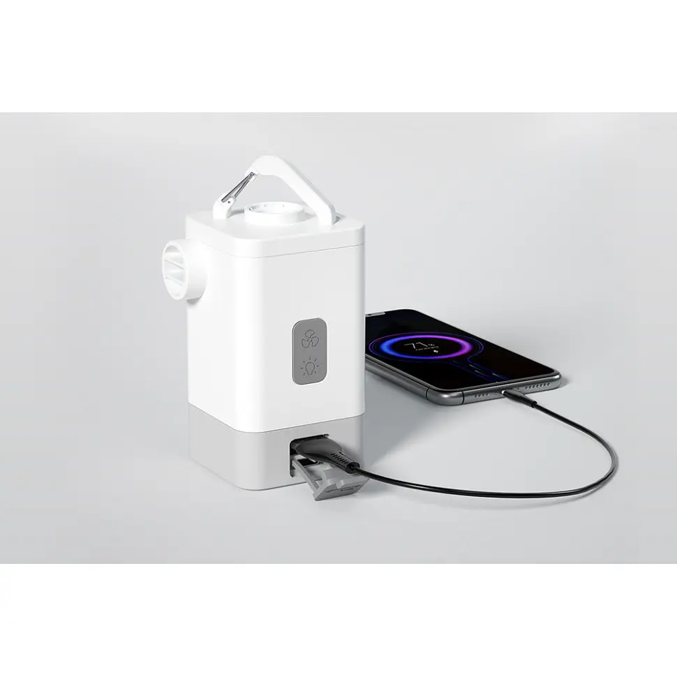 Насос-ліхтар-powerbank кемпінговий Flextail Max Pump 2 Plus, білий - фото 13