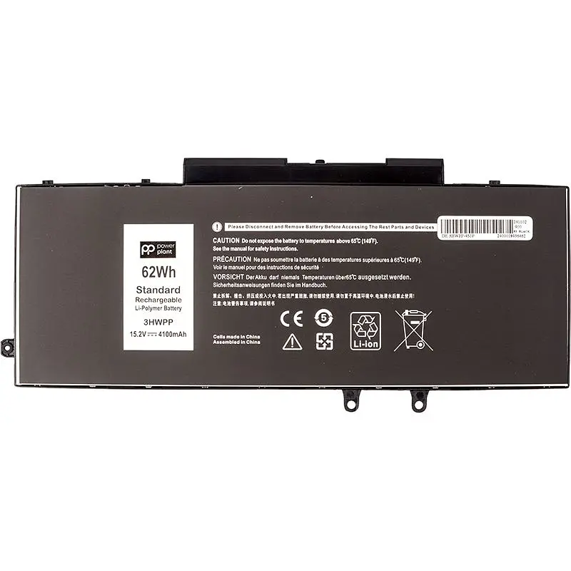 Акумулятор PowerPlant для ноутбуків DELL Latitude 5401 (3HWPP) 15.2V 4100mAh (NB442102)
