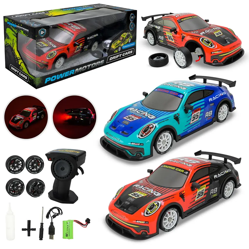 Радіокерована модель автомобіля Drift Cars з ефектом диму 1:14 (PM3426-3) в асортименті