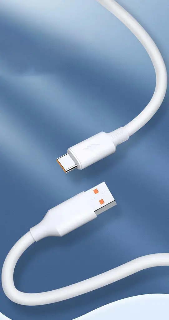 Кабель для зарядки Digital USB - Type-C 120W 2 м Білий (USBType-C2m120W) - фото 8