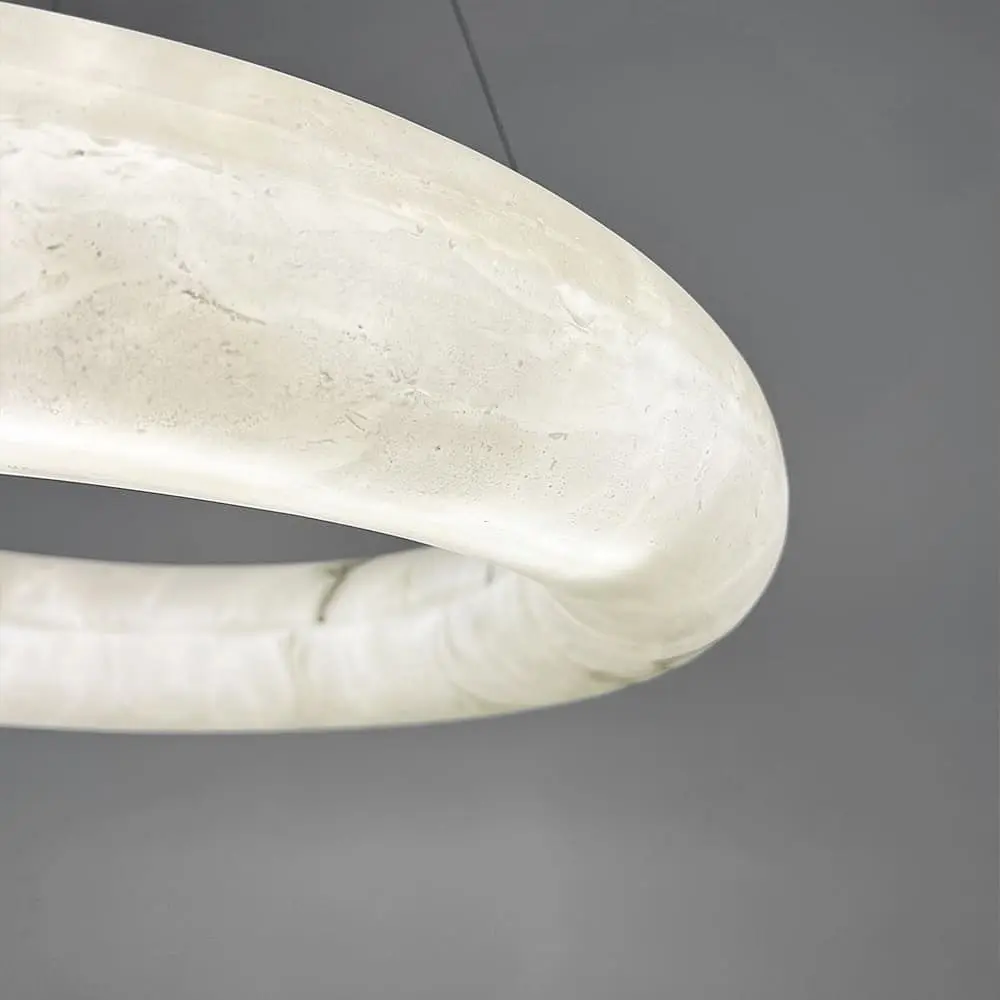 Подвесная кольцевая люстра с эффектом мрамора Ø 60 см Line F | Ст. MJ363-600 - фото 3