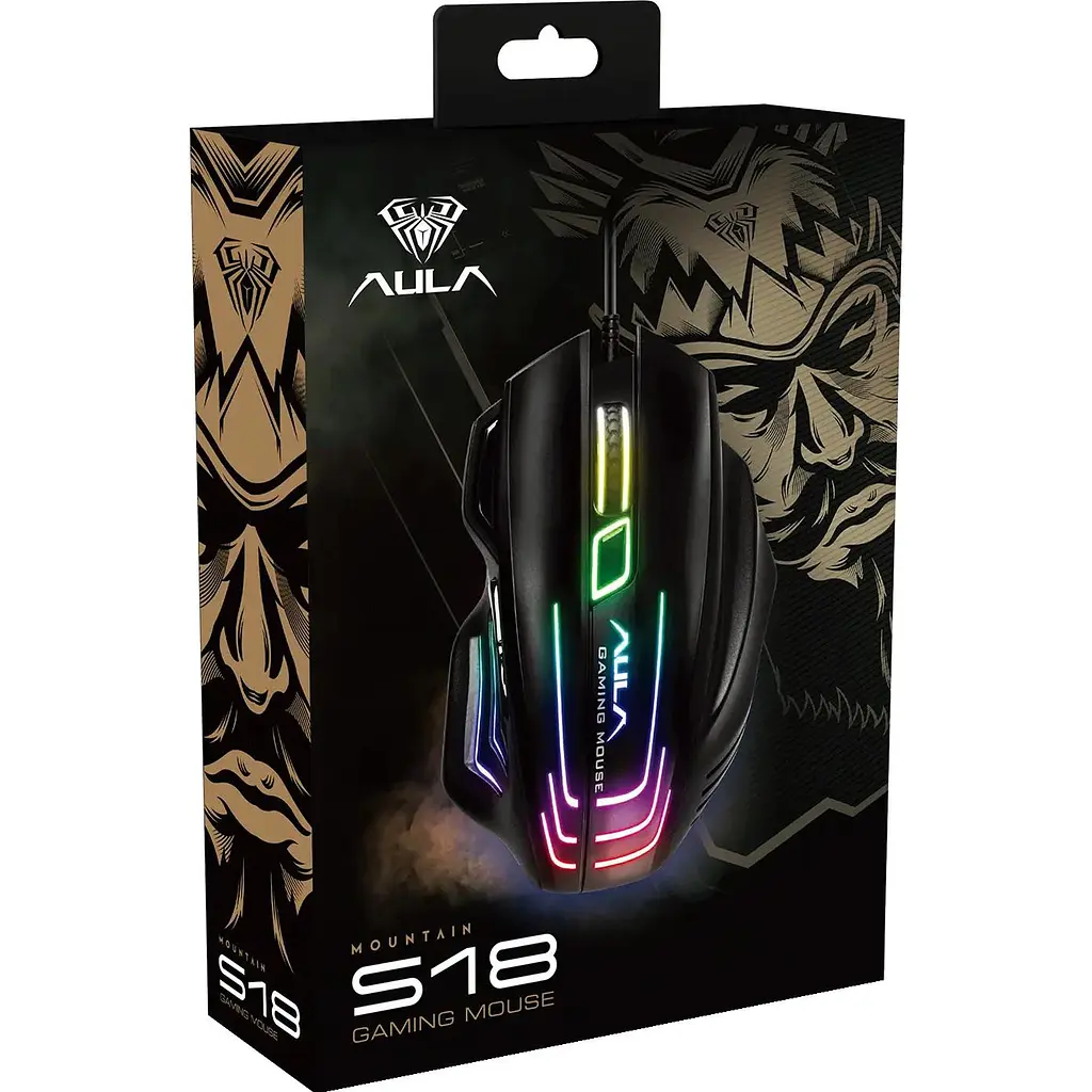 Мышь Aula S18 Black S18) - фото 4