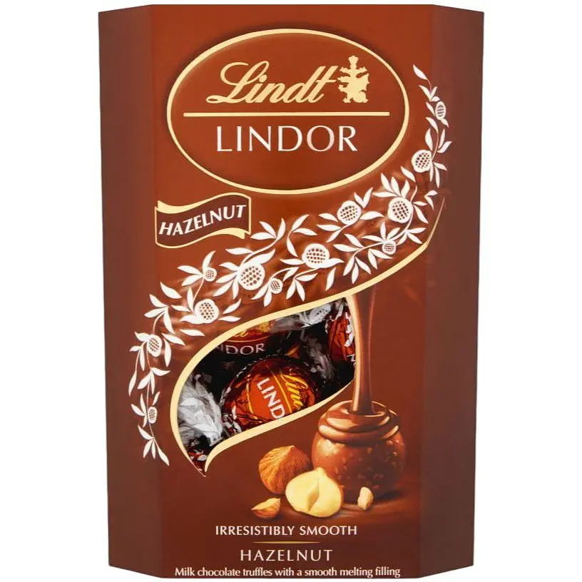 Цукерки Lindt Lindor Hazelnut з фундуком 200 г (717738) - фото 2