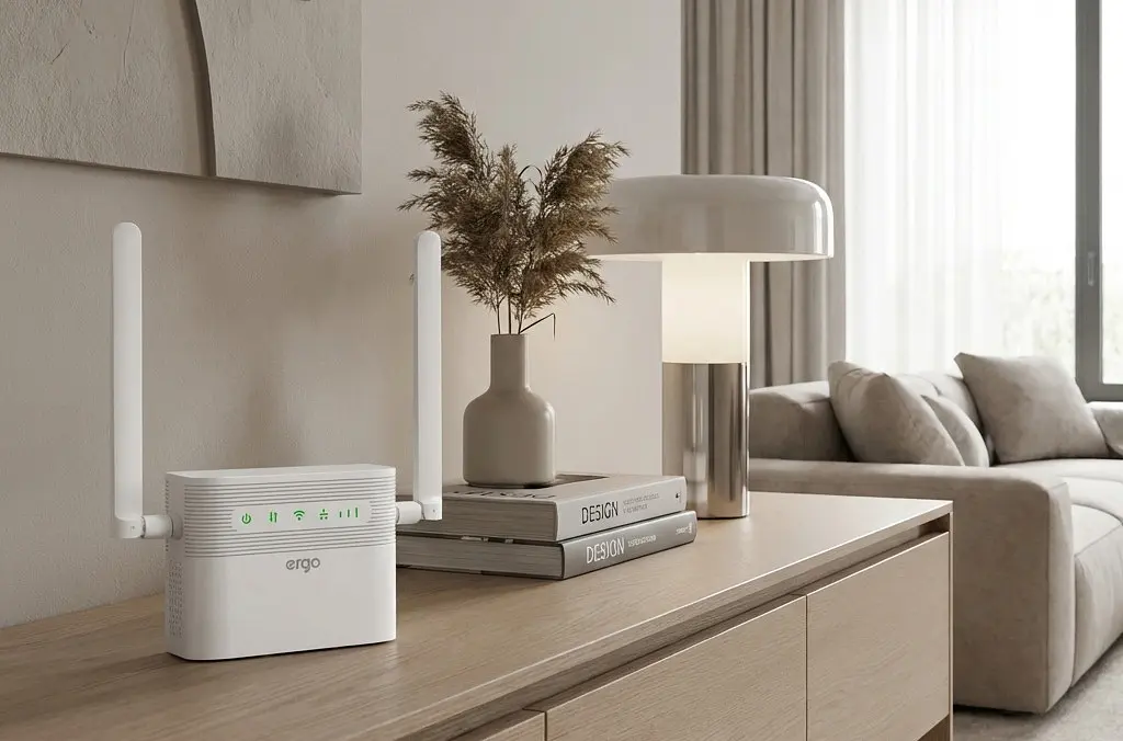 4G Wi-Fi роутер ERGO R023 з аккумулятором (7204363) - фото 4