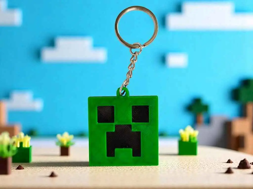 Брелок 3DSD Кріпер з гри Minecraft 4,5см