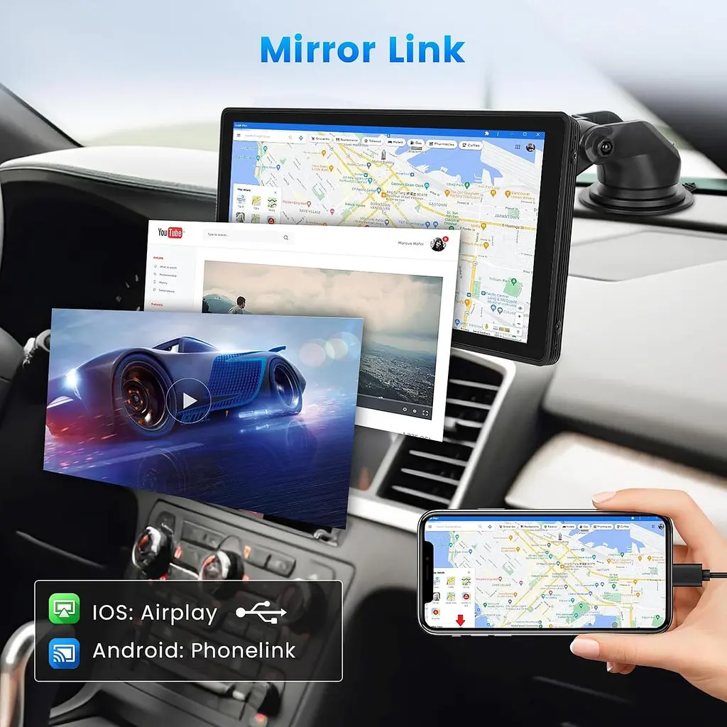 Автомагнітола 10.26" з Wireless CarPlay, Android Auto та Bluetooth - фото 2