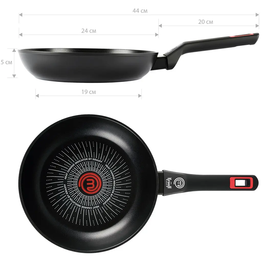 Сковорода Krauff MasterChef алюмінієва без кришки Ø24 см (25-45-288) - фото 7