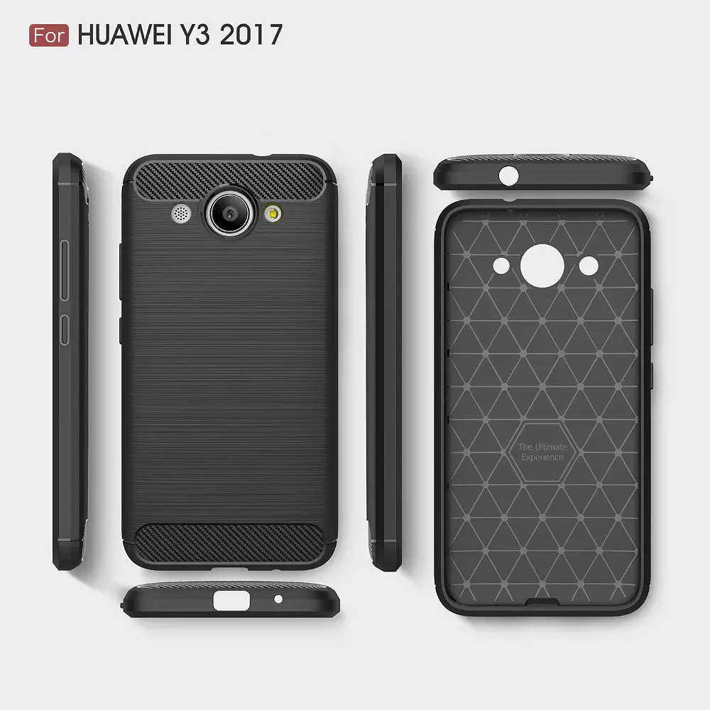 Чохол PRIMO Carbon Fiber Series для Huawei Y3 2017 Black - фото 4