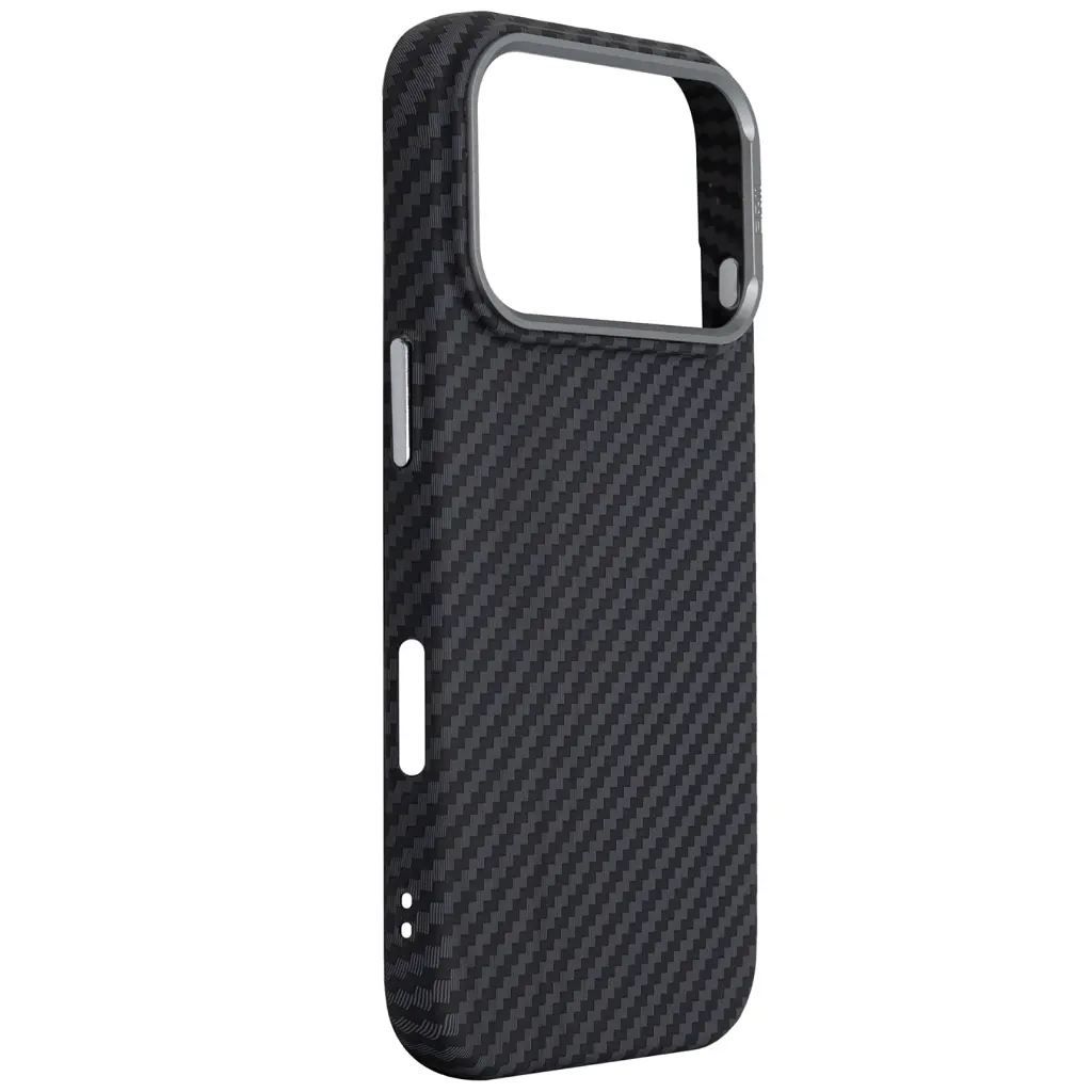 Чохол до мобільного телефона Armorstandart LikeCarbon2 MagCase Apple iPhone 17 Pro Carbon Black (ARM86258) - фото 3
