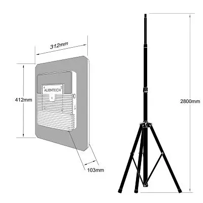 Підсилювач сигналу для дрона ALIENTECH DEIMOX 915MHz 1.2G 2.4G 5.2G 5.8G VM (DMX-09122450DSB/EU) - фото 2
