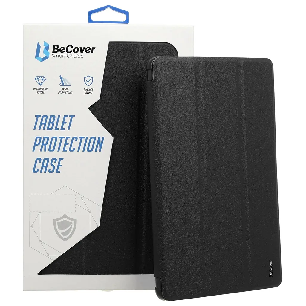 Чохол-книжка BeCover Ultra Slim Origami Transparent з кріпленням Apple Pencil для Apple iPad Air (4/5) 2020/2022 10.9" Black (711102)