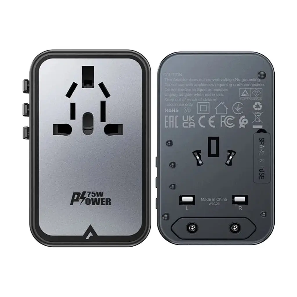 Зарядний пристрій Acefast 5xUSB 75W (3xUSB-C + 2xUSB-A) Gan Z1 Fast Charger (6974316282495) - фото 6
