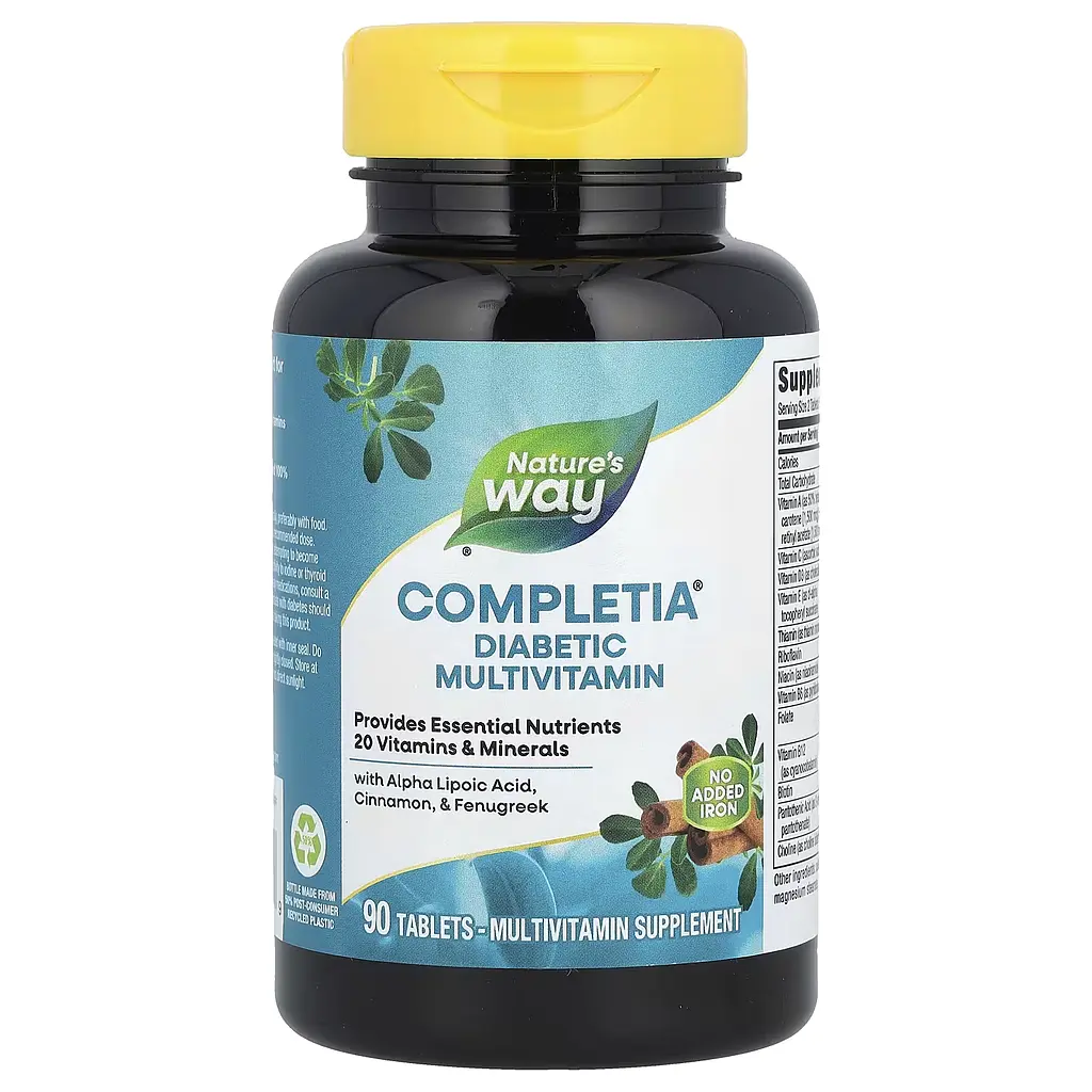 Комплекс Мультивітамінів для Діабетиків Completia Diabetic (Iron-Free) - 90 таб