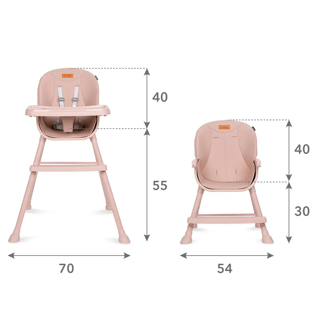 Стульчик для кормления Kidwell Eatan 4 в 1 Pink (5901130091010) - фото 10
