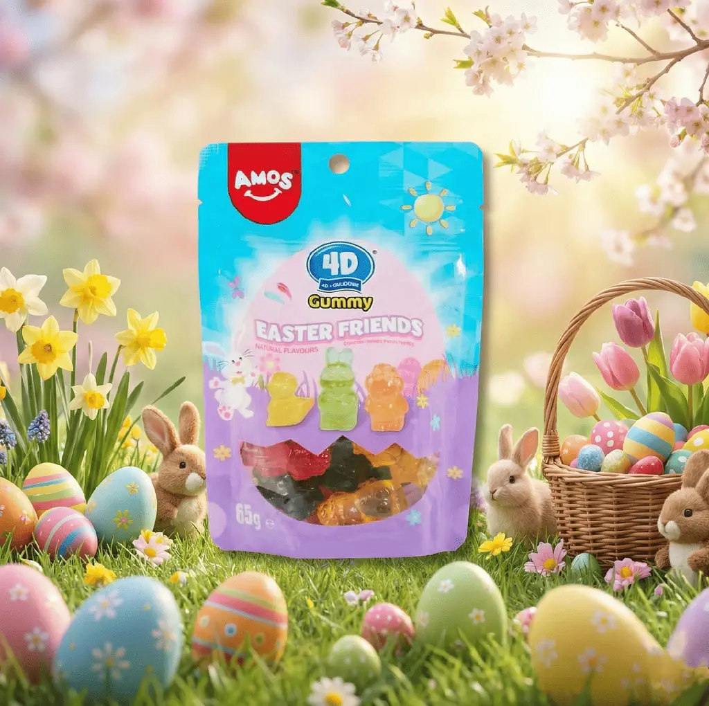 Желейні цукерки Amos 4D Gummy Easter Bunnies 65г - фото 4