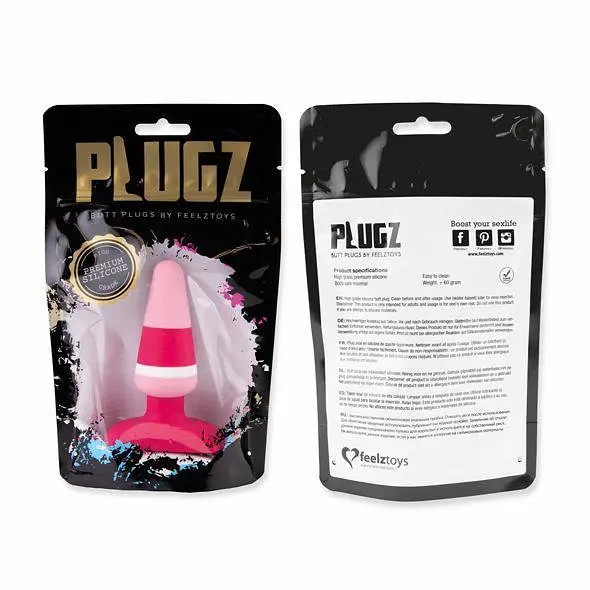 Анальна пробка FeelzToys Plugz Butt Plug 7 см (рожевий) - фото 7