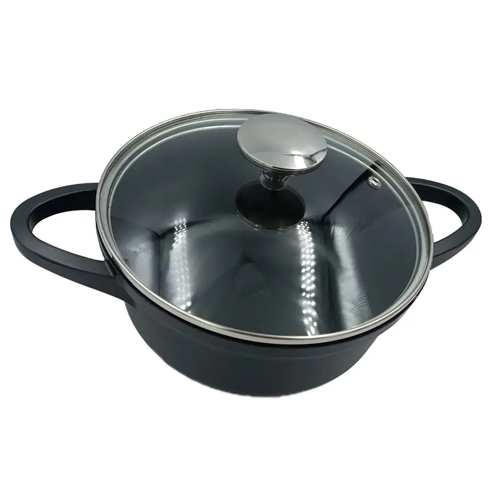 Каструля Pepper Tiger PR-2342-22 22 см 2.7 л чорна - фото 2