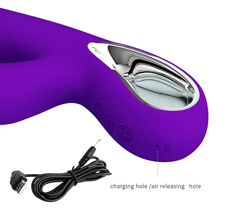 Вибратор-кролик Pretty Love Jersey 21.8 см фиолетовый - фото 5