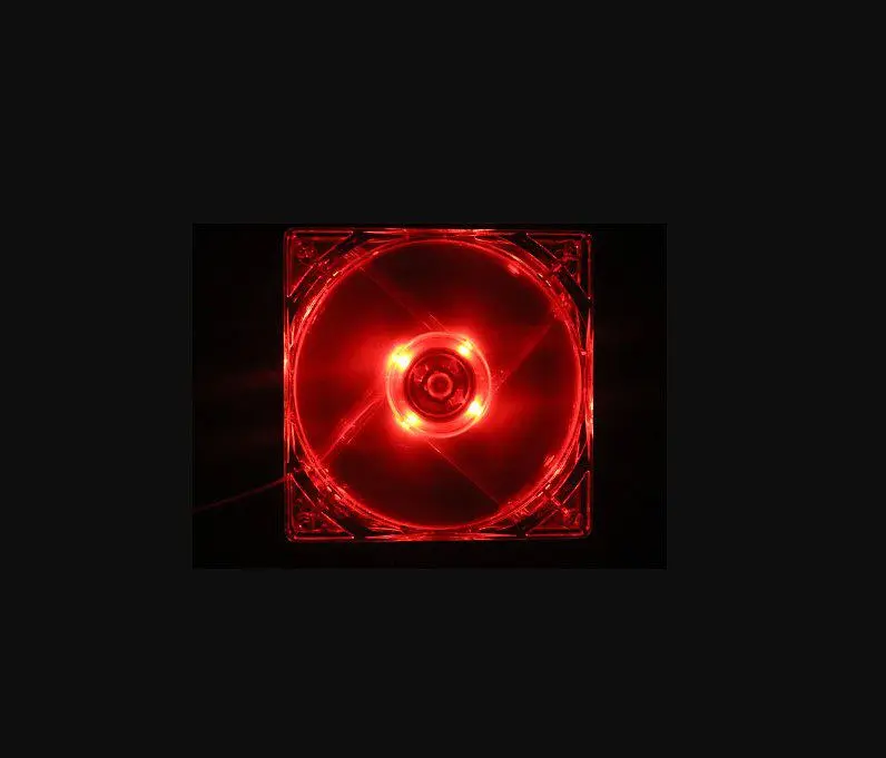 Корпусний кулер Voltronic C12025R Fan DC sleeve fan 4-контактний 120 мм LED Red - фото 2