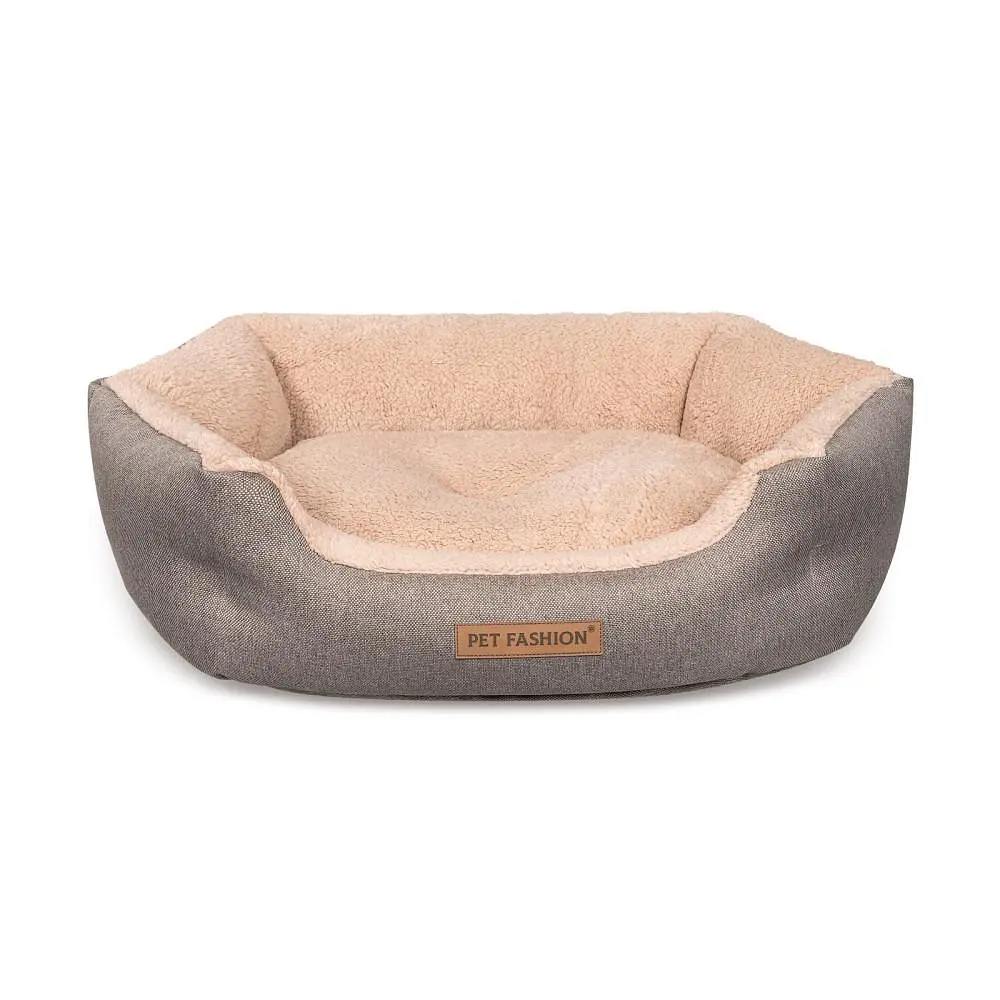 Лежак Pet Fashion Brig для собак, 58х48х20 см, кавовий