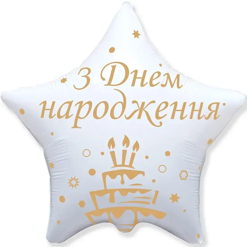 Повітряна кулька З днем народження 3202-3562 Різнокольоровий (4823118910537)