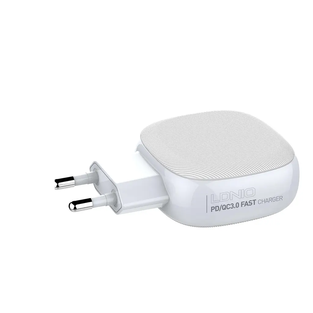 Адаптер LDNIO Lightning Cable A3510Q |2USB/1Type-C, QC/PD, 3A/28.5W| - фото 5
