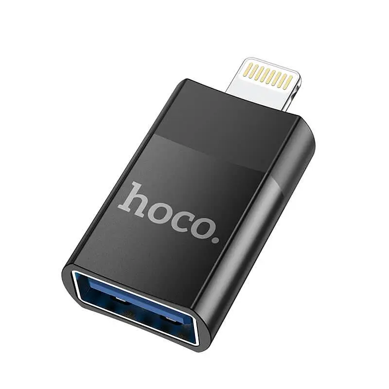 Перехідник Hoco Lightning to USB Female adapter UA17 2A, USB2.0 OTG
