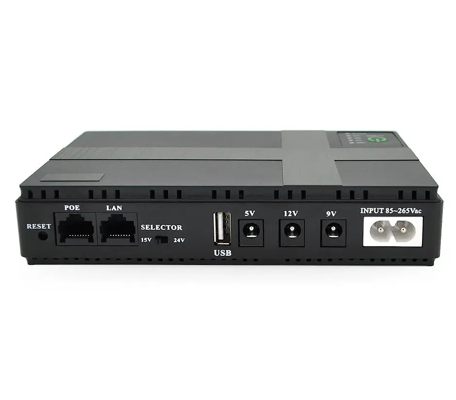 UPS ИБП для роутера PON/POE, 5/9/12V Voltronic UPS18-DC 18 Вт 10400mAh - фото 2