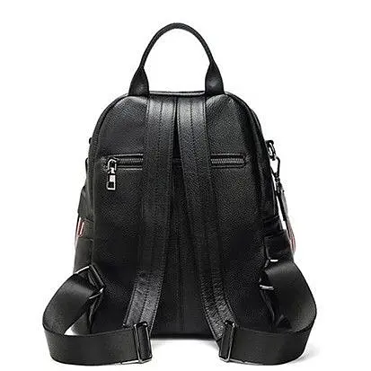 Жіночий рюкзак молодіжний шкіряний міський чорний 73354 Tiding Bag - фото 4