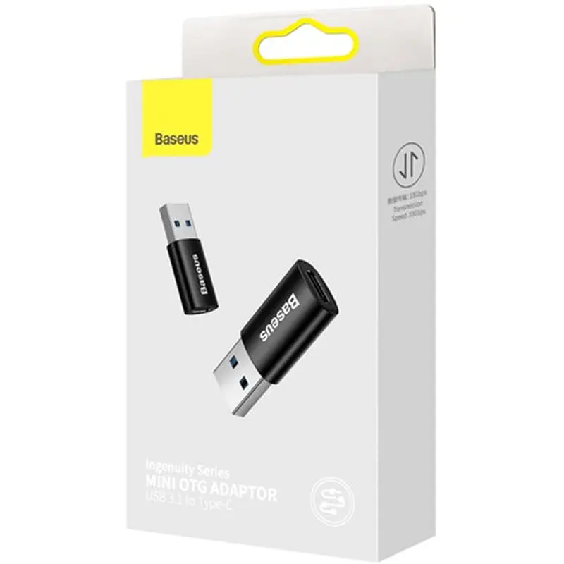 Перехідник Baseus Ingenuity Series Mini USB 3.1 to Type-C (ZJJQ000101) Black - фото 3