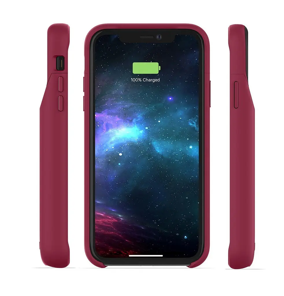 Чохол-акумулятор із бездротовою зарядкою Mophie Juice Pack Access Power Bank 2000 mAh для iPhone XR Red - фото 9
