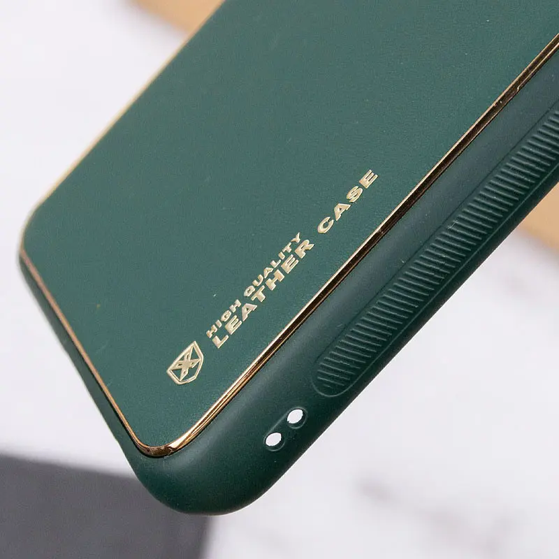 Шкіряний чохол Xshield для Samsung Galaxy A04s Зелений / Army green - фото 3