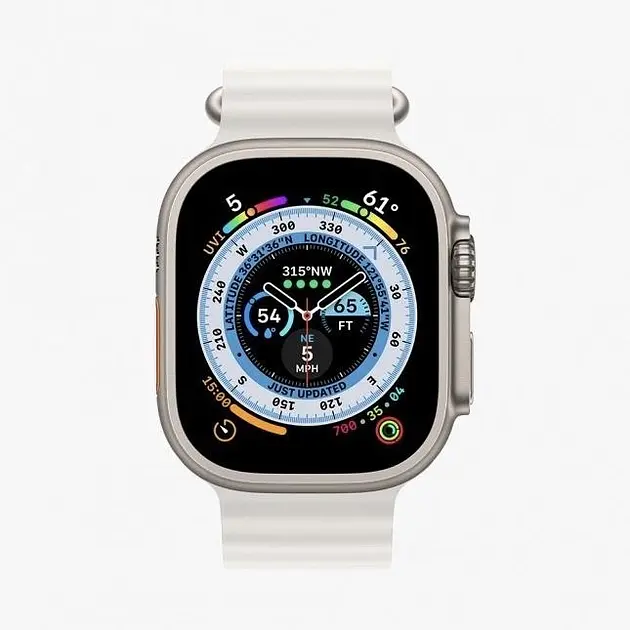 Смарт-годинник Hk8 pro Max Ultra сенсорний українське меню white (16078) - фото 3