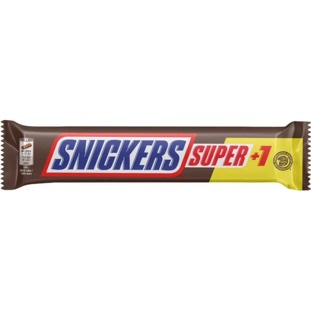 Батончик Snickers Super +1 з арахісом 2.24 кг (112 г х 20 шт.) - фото 2