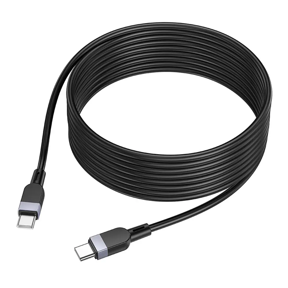 Кабель синхронізації Hoco X109 Silicone 60W/3A Type-C to Type-C 3m Black (35922_3605826)