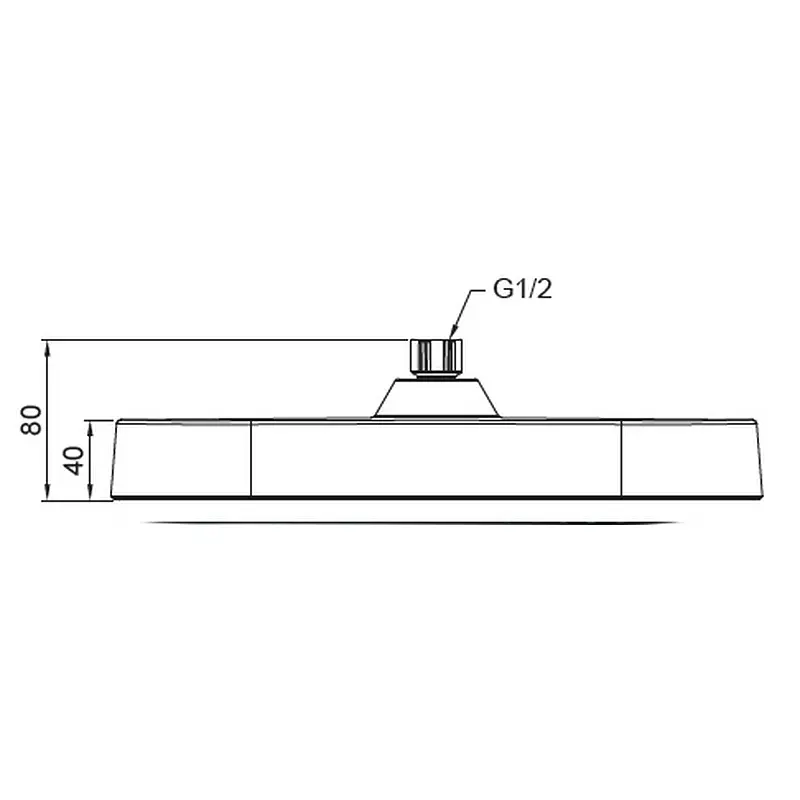 Верхній душ Koer KP-0404-01-OH 325x200 мм KR5000, Хром - фото 2