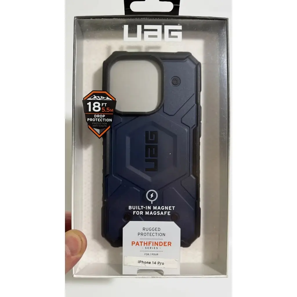 Оригинальный противоударный чехол UAG Pathfinder MagSafe для iPhone 14 Pro (6.1") Mallard 114054115555 - фото 3