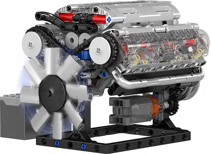 Конструктор двигун Mould King V8 Engine бензиновий восьмициліндровий мотор 10088s для дітей та дорослих 535 деталей - фото 2