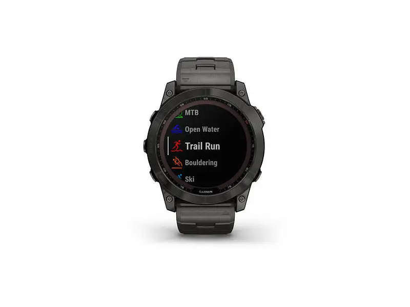 Смарт-годинник Garmin Fenix 7X Sapphire Solar C. Grey DLC Titanium w. Carbon Grey DLC Vented T. Band (010-02541-27) - фото 6