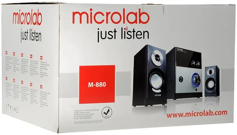 Акустична система 2.1 Microlab M-880, чорна з срібним - фото 8