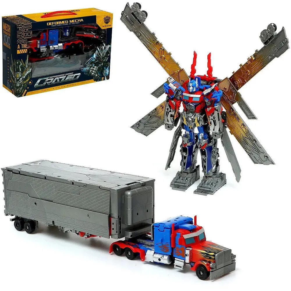 Іграшка Трансформер Оптимус Прайм з Причепом Optimus Prime Transformers - фото 3