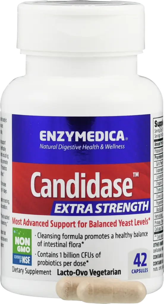 Кандидаза Посилена формула Enzymedica Candidase Extra Strength 42 капсули - фото 4
