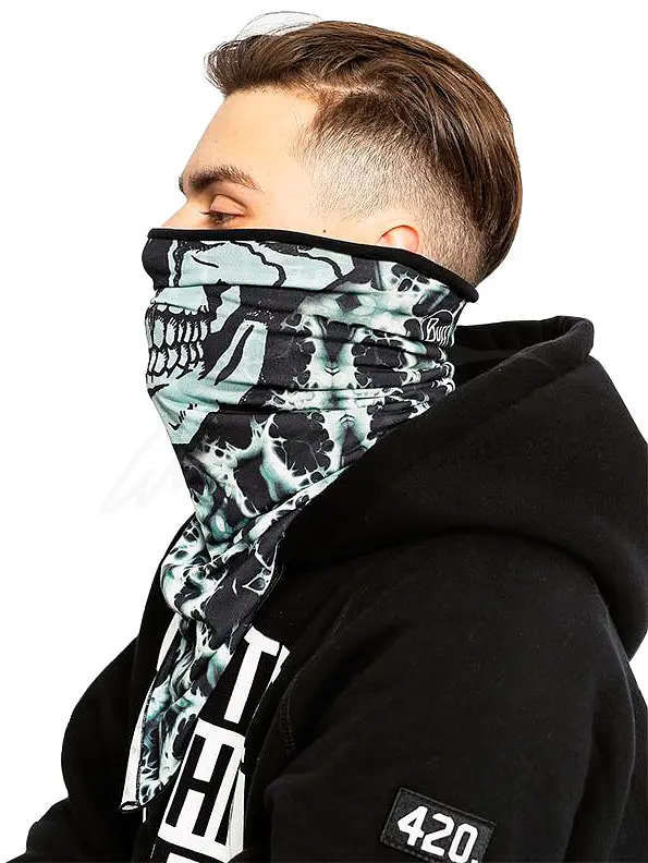 Бандана BUFF Polar Bandana sinister black/black Разноцветный - фото 2