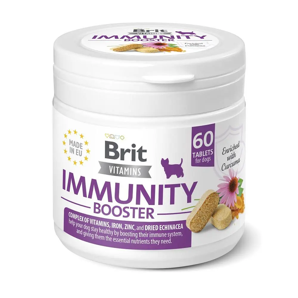 Витамины для собак Brit Vitamins Immunity Booster 120 г для иммунитета, 60 таблеток - фото 5