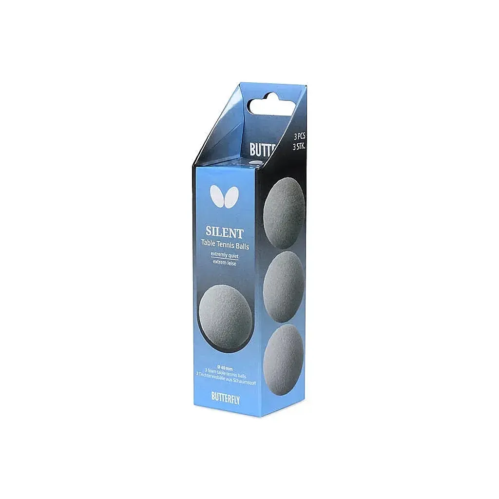 М'ячик для настільного теніса Butterfly Silent Balls 3 шт (7252550540) (932043) - фото 2